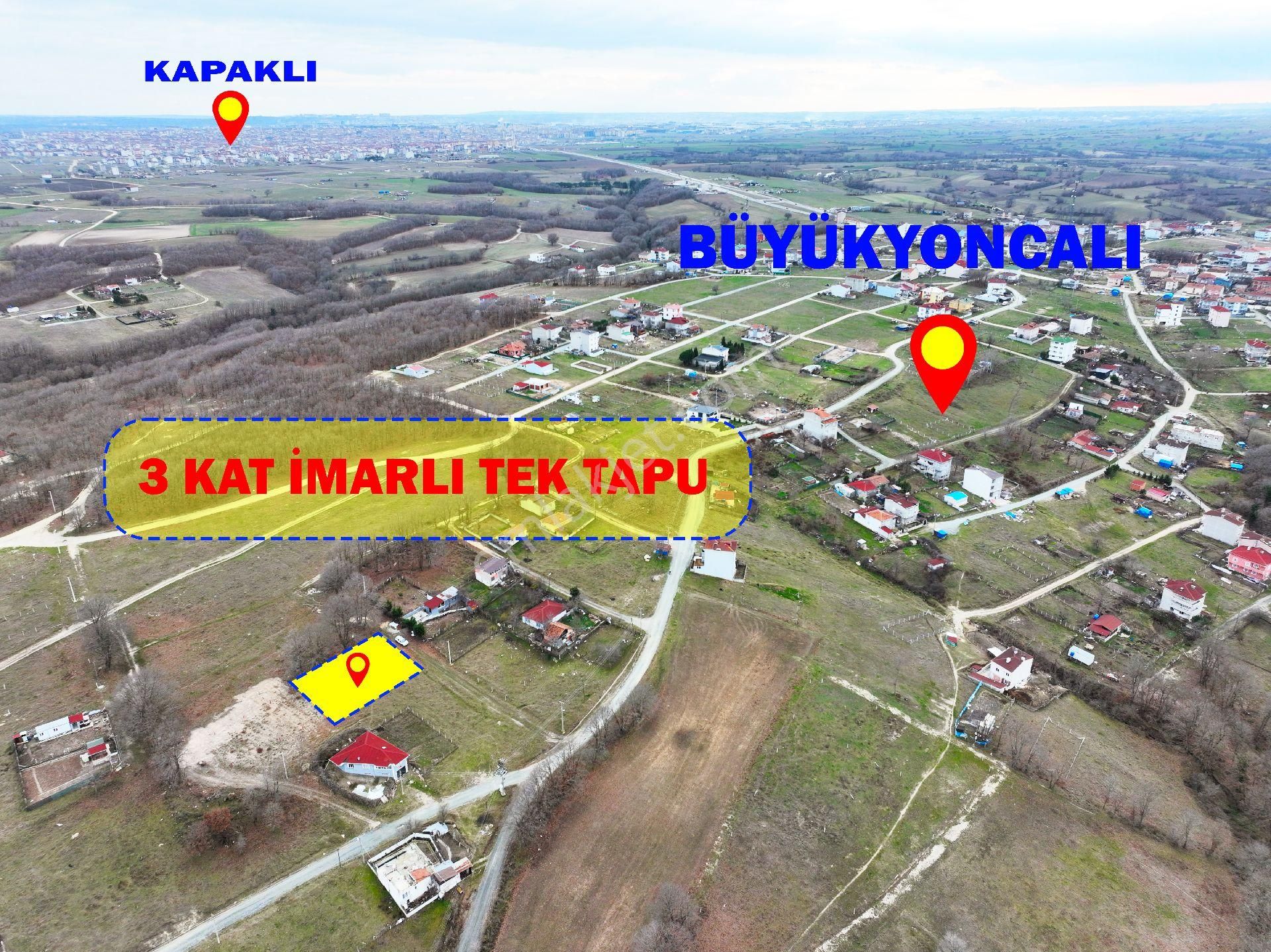 Saray Cumhuriyet Satılık Konut İmarlı Saray Büyükyoncalı Merkezde 410 M2 Tek Tapu İmarlı Arsa