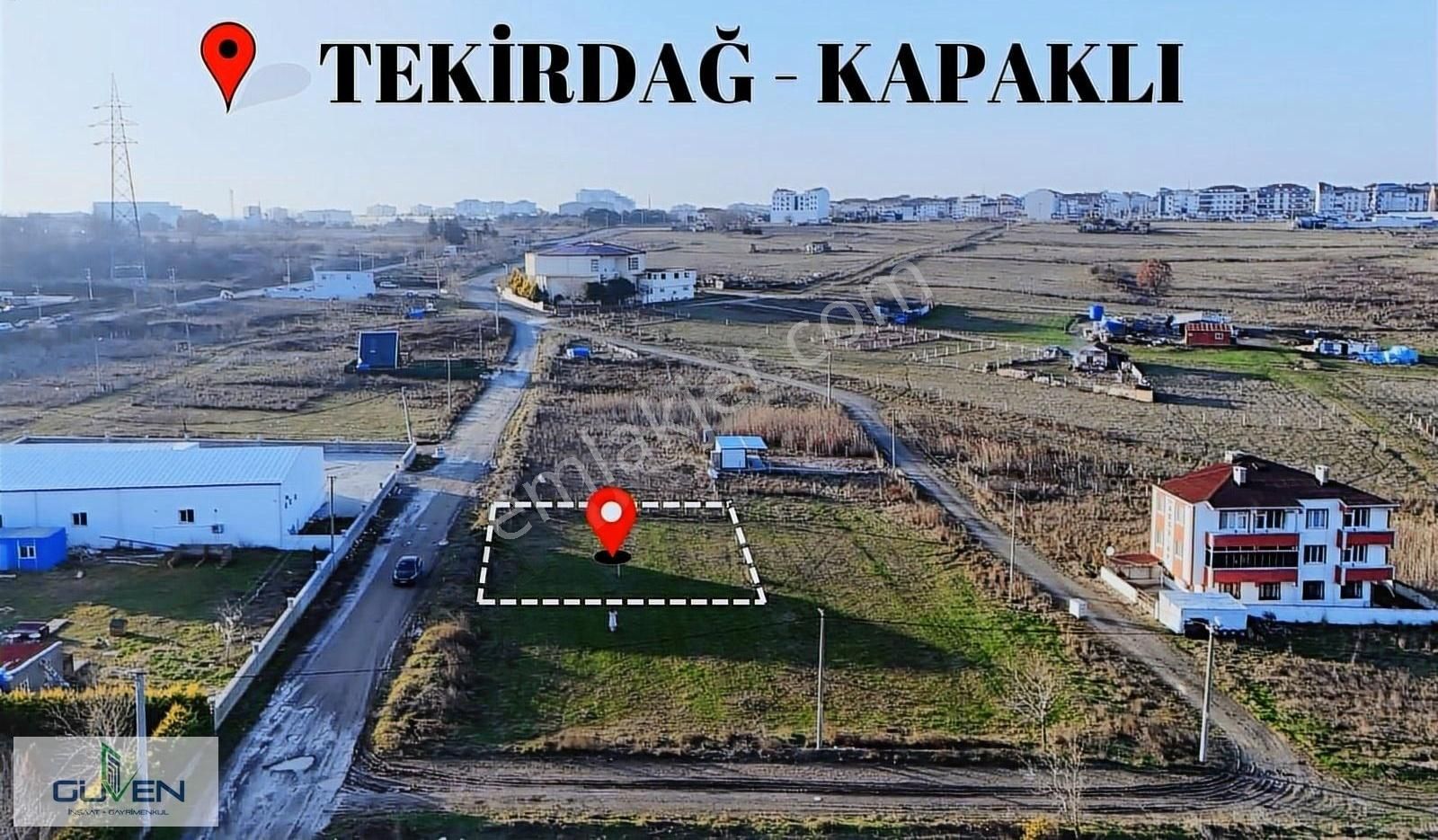 Kapaklı Bahçelievler Satılık Konut İmarlı Güven'den Kapaklı'da 210m² İmarlı Tek Tapu Yola Cephe Arsa......