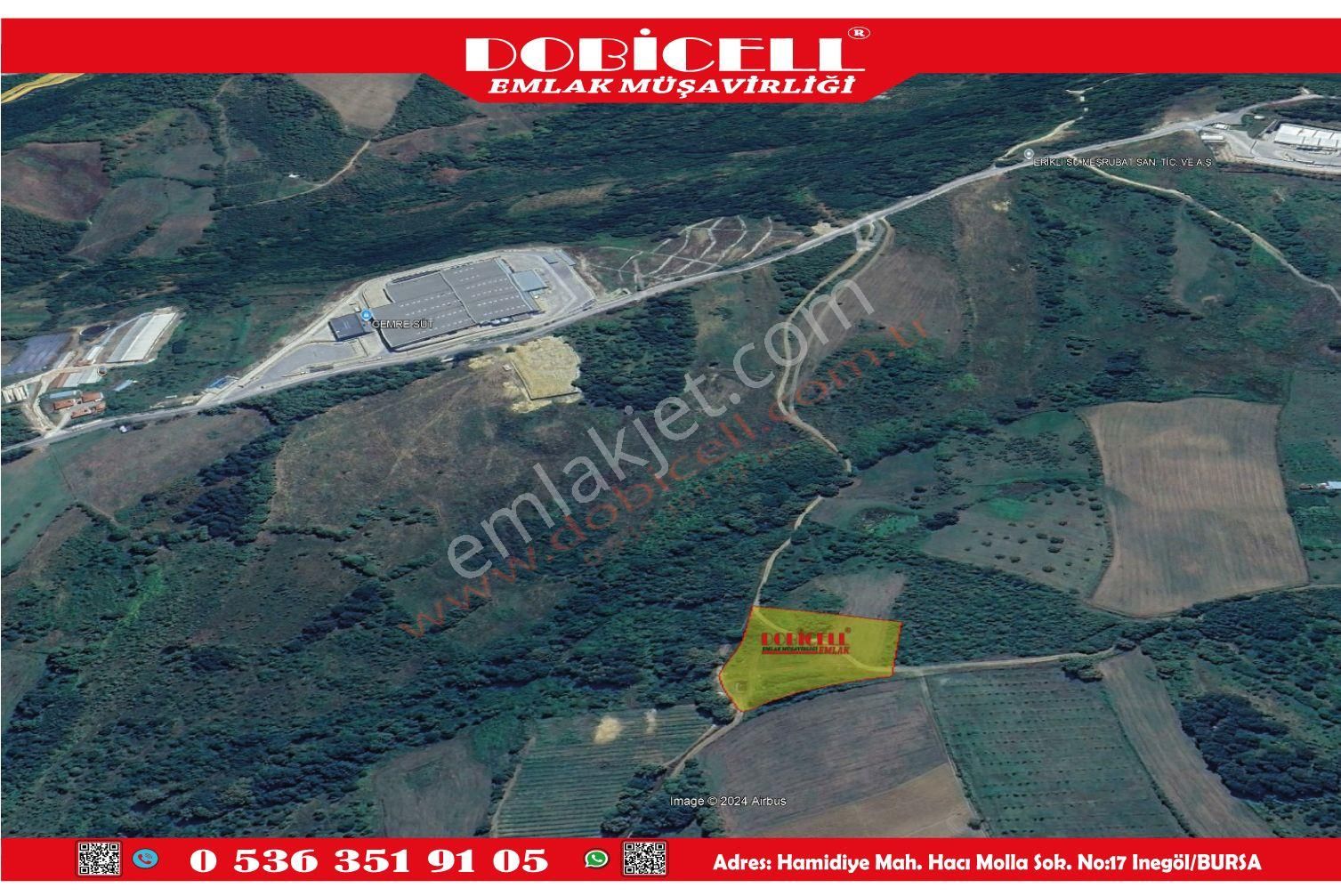 İnegöl Sulhiye Satılık Bağ & Bahçe Satılık 5.530 M2 Tarla İnegöl Sulhiye (mezit) Köy Mahallesi