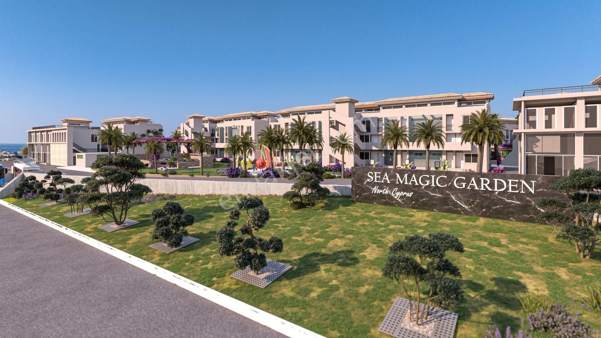 Girne Aşağı Girne Satılık Daire Kıbrıs, Girne'de Sea Magıc Garden 1+1 Satılık Loft Penthouse