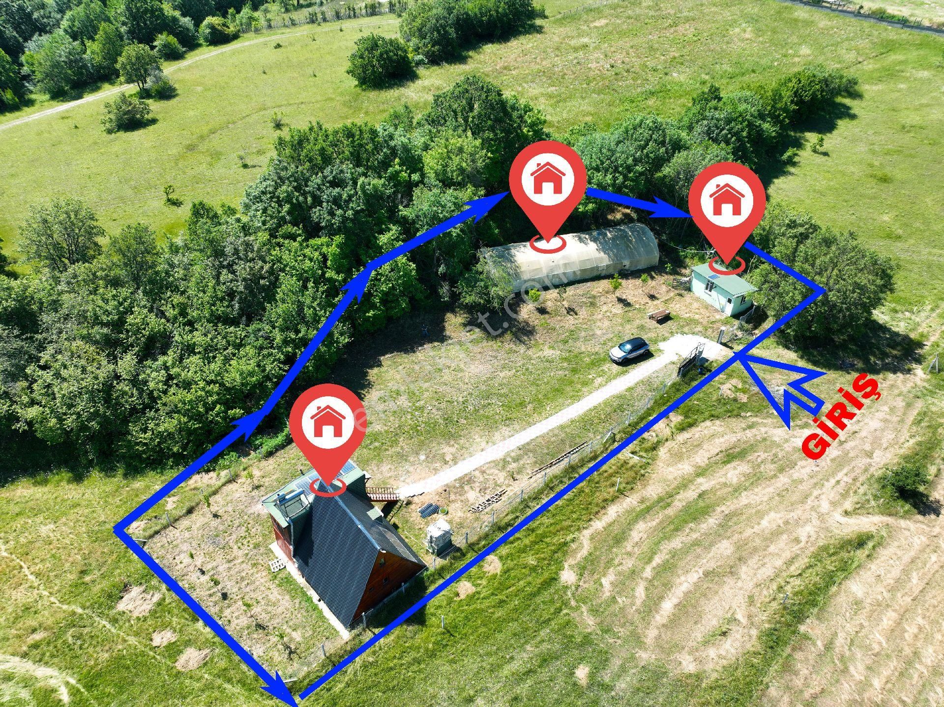 Saray Pazarcık'ta 1300 Metre Tek Tapu Tarla İçerisinde Hazır Kurulu Yazlık - Görsel 2