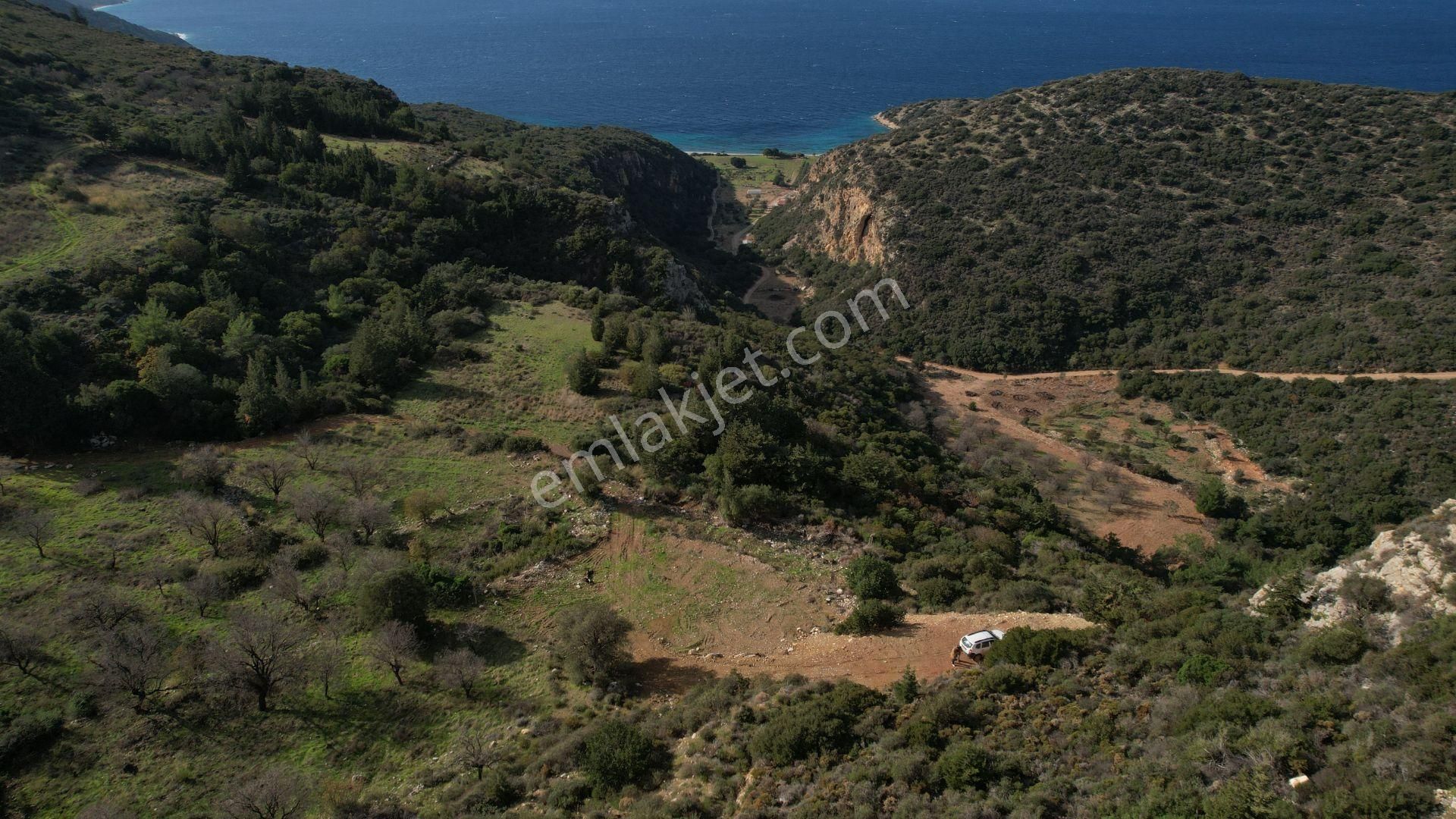 Datça Cumalı'da 1.027 M2 Kapanmaz Deniz Manzaralı Tarla - Görsel 6