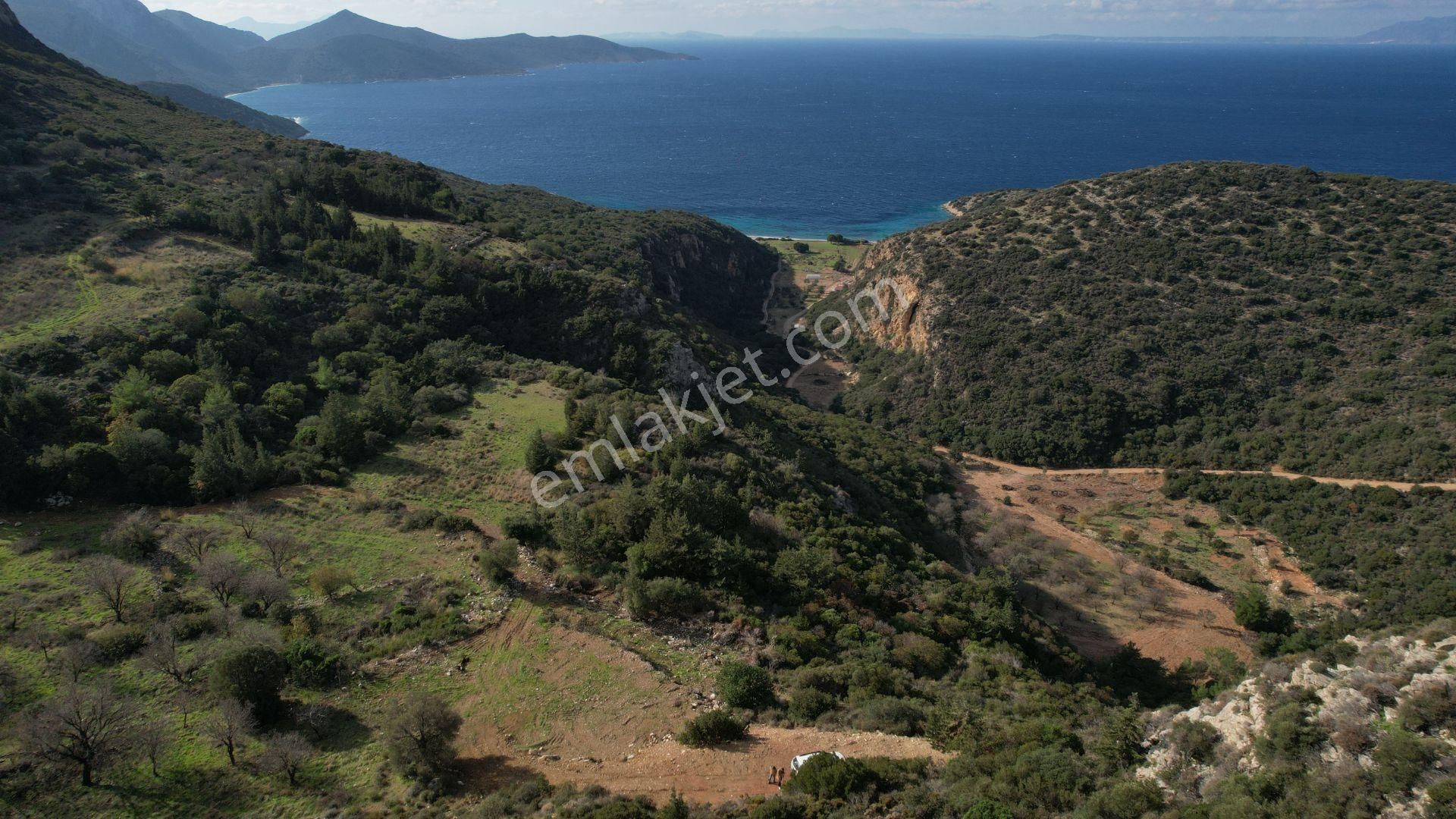 Datça Cumalı Satılık Tarla Datça Cumalı'da Kapanmaz Deniz Manzaralı Tarla