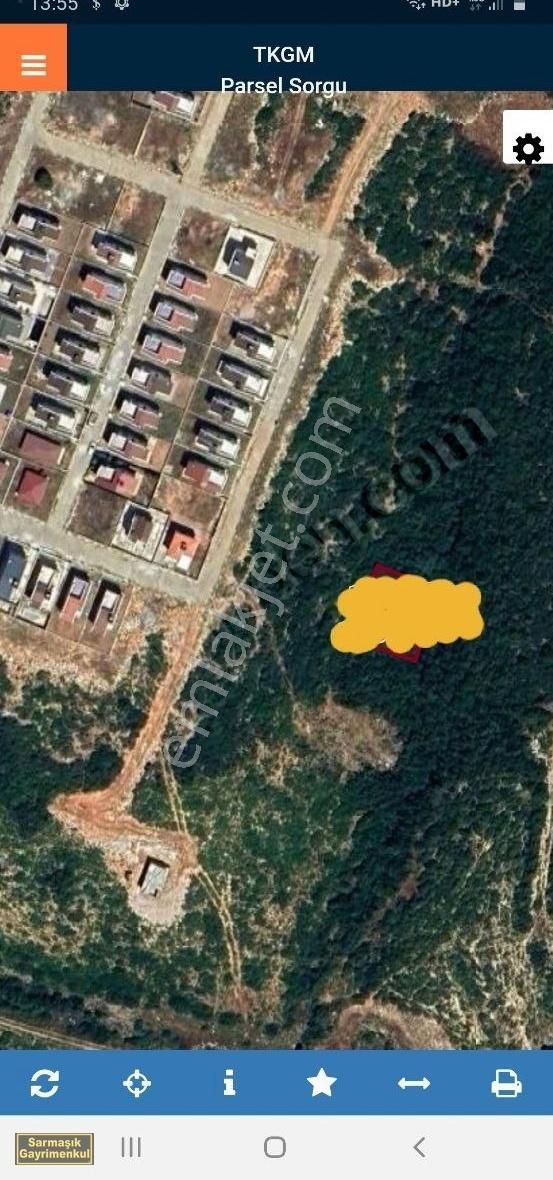 Didim Ak Yeniköy Satılık Villa İmarlı Didim Akyeniköy'de Yanyana Satılık 611m2 İki Villalık Arsa