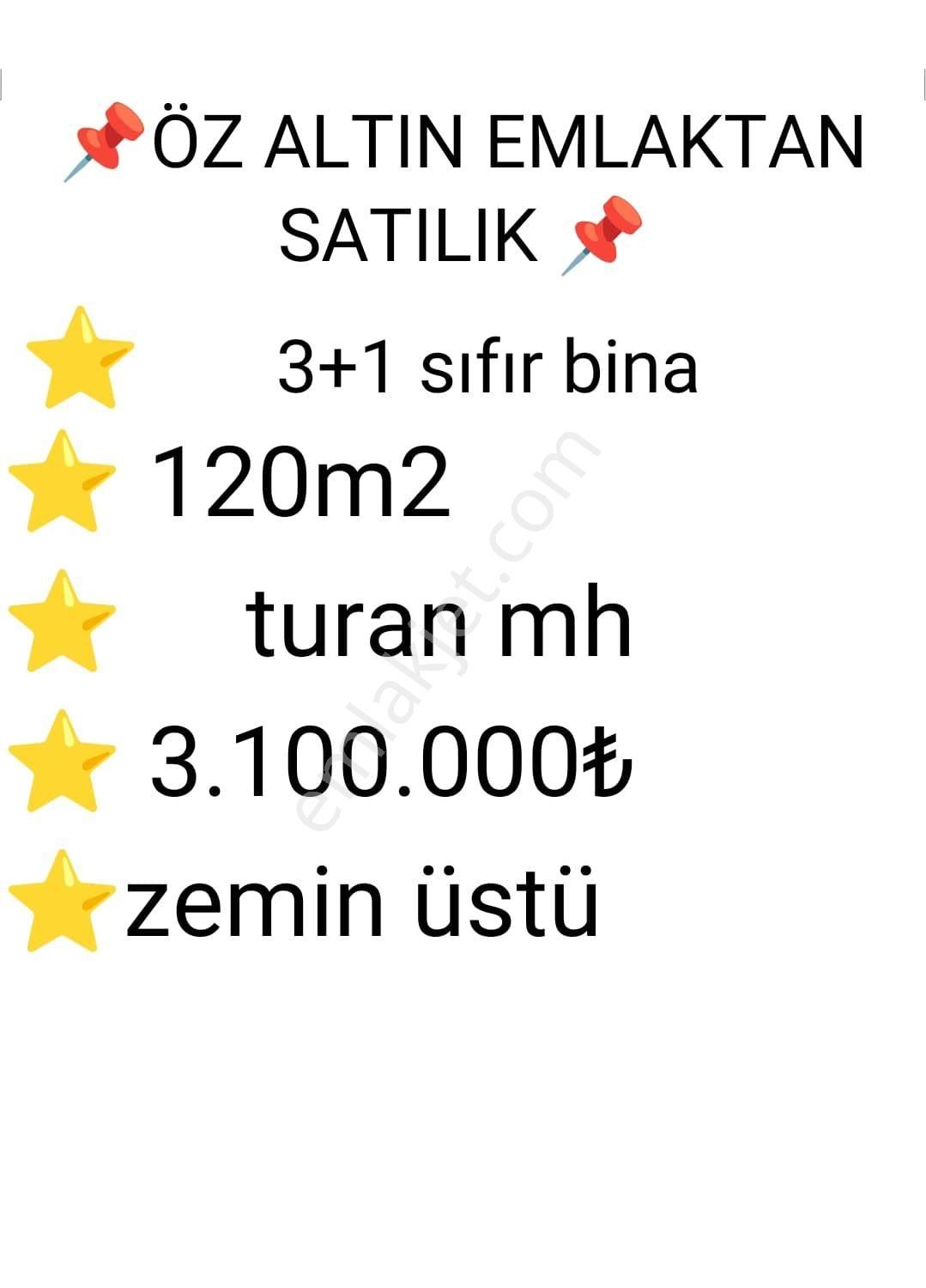 Turgutlu Turan Satılık Daire Turan Mh De Satılık Zemin Üstü Daire 120 M2 3+1 Sıfır Bina Naktte Fiyatta Yardımcı Olunacaktir