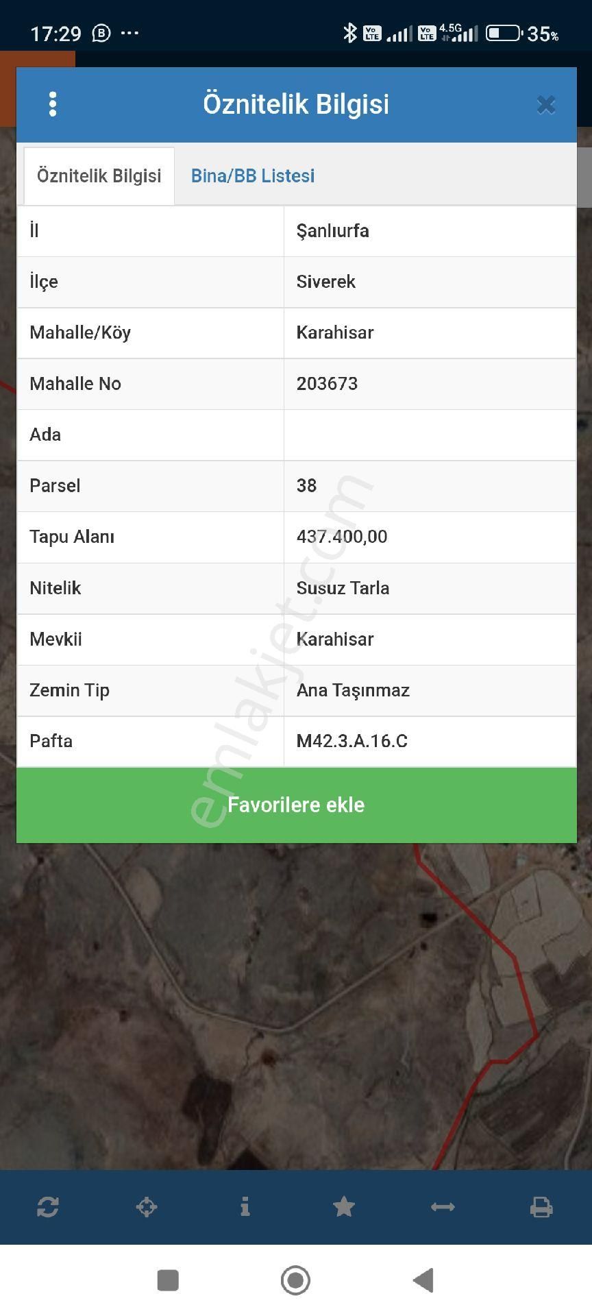 Siverek Karahisar Satılık Tarla Siverek İlçesinde Karahisar Mahallesinde Harika Konumda Yatırımlık Fırsat Tarla