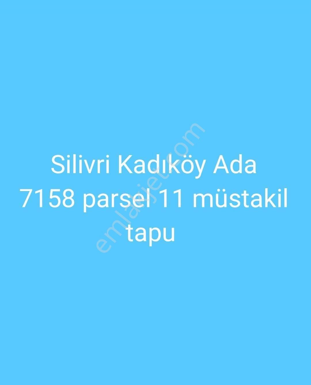 Silivri Kadıköy Satılık Tarla Silivri Kadıköy 3.423m2 Müstakil Arsa