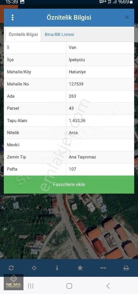 İpekyolu Hatuniye Satılık Konut İmarlı Hatuniye Mah Satılık 1433 M2 Müstakil Arsa