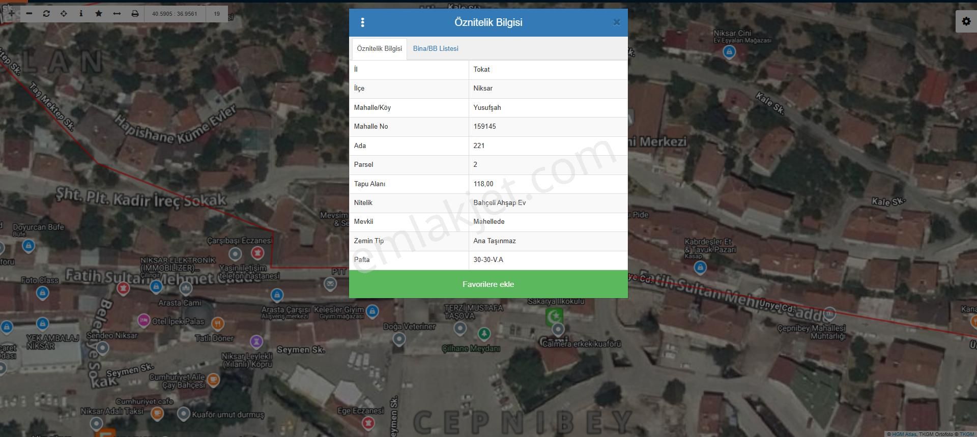 Tokat Niksar Merkez De Bina Tapu Sahibi Perta Emlak Ümit Tahmaz - Görsel 15