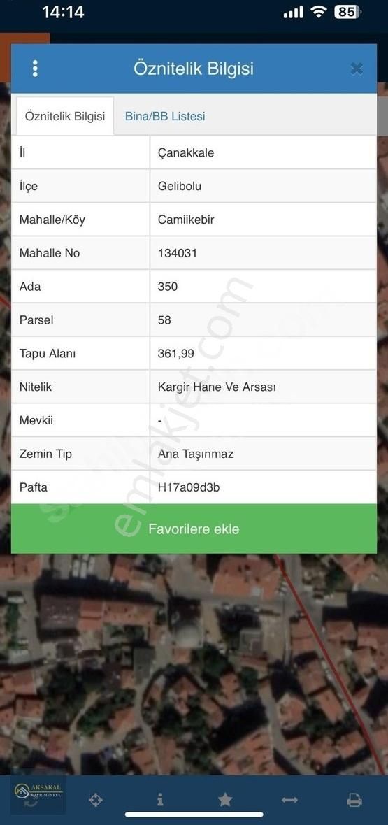 Aksakal'dan Camiikebir Mahallesinde 362m2 Satılık İmarlı Arsa - Görsel 3