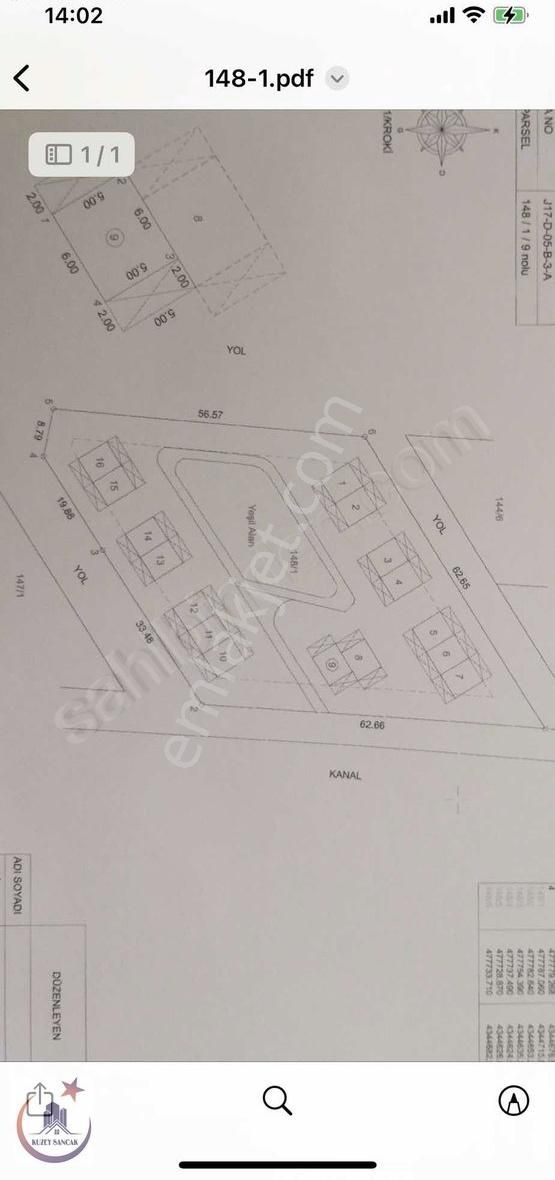 Ayvalık Altınova Satılık Villa İmarlı Kuzey Sancak 'tan Satılık İmarlı Arsa