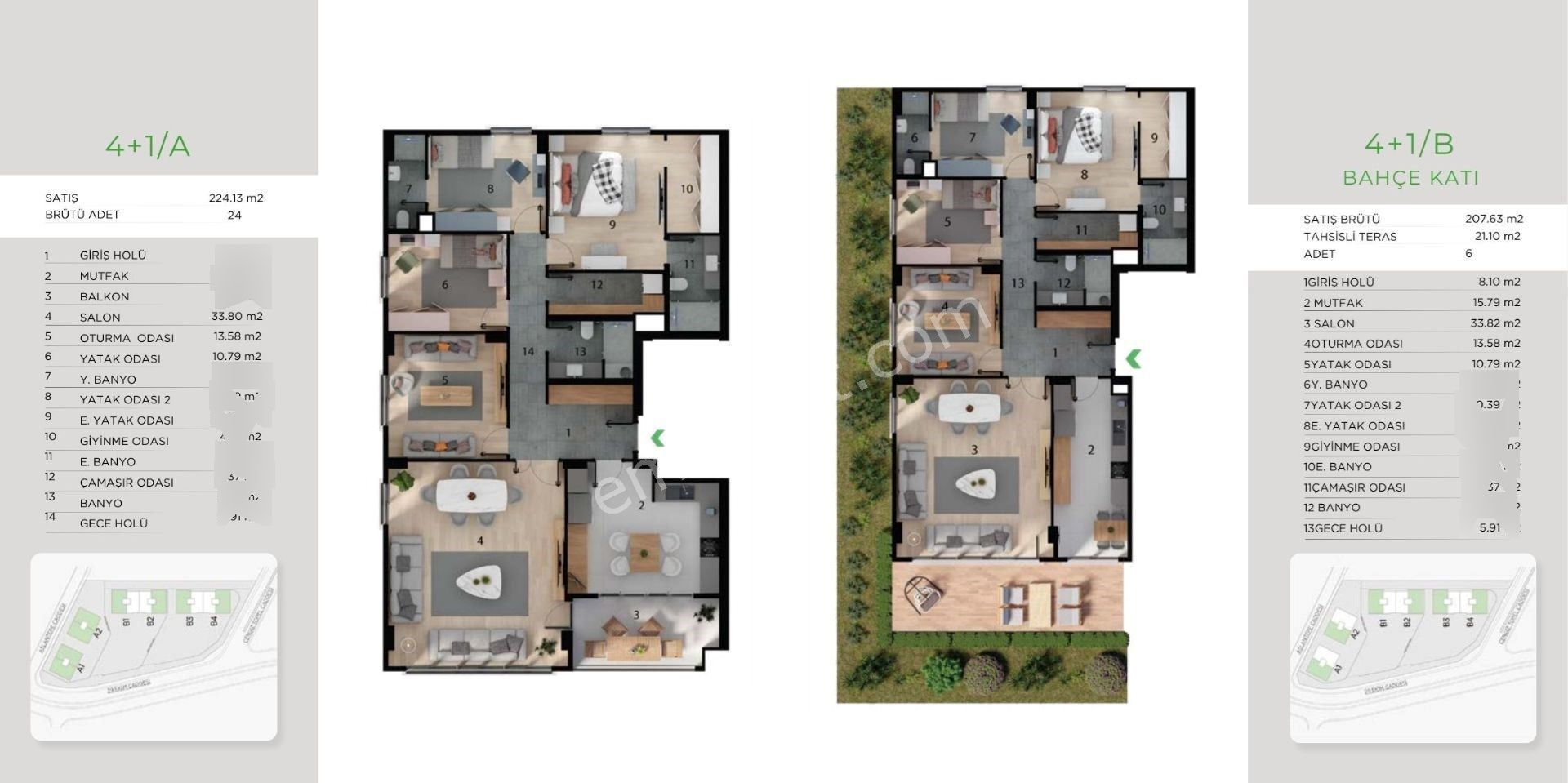 Başakşehir'de Doğa -şehir İle İç İçe Senet Vadeli Satılık Daire - Görsel 25