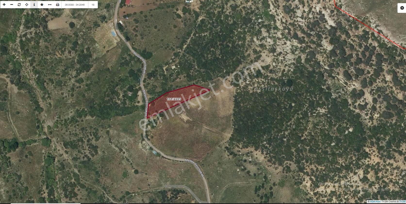 Erdemli Sıraç Satılık Tarla Fa Emlaktan Sıraçta Yol Cepheli 3000m2 Satılık Arsa