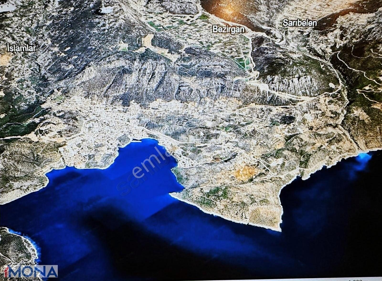 Kaş Bezirgan Satılık Tarla Kaş Kalkan Bezirgan Mah. Deniz Manzaralı 505 M2 Mustakil Tarla