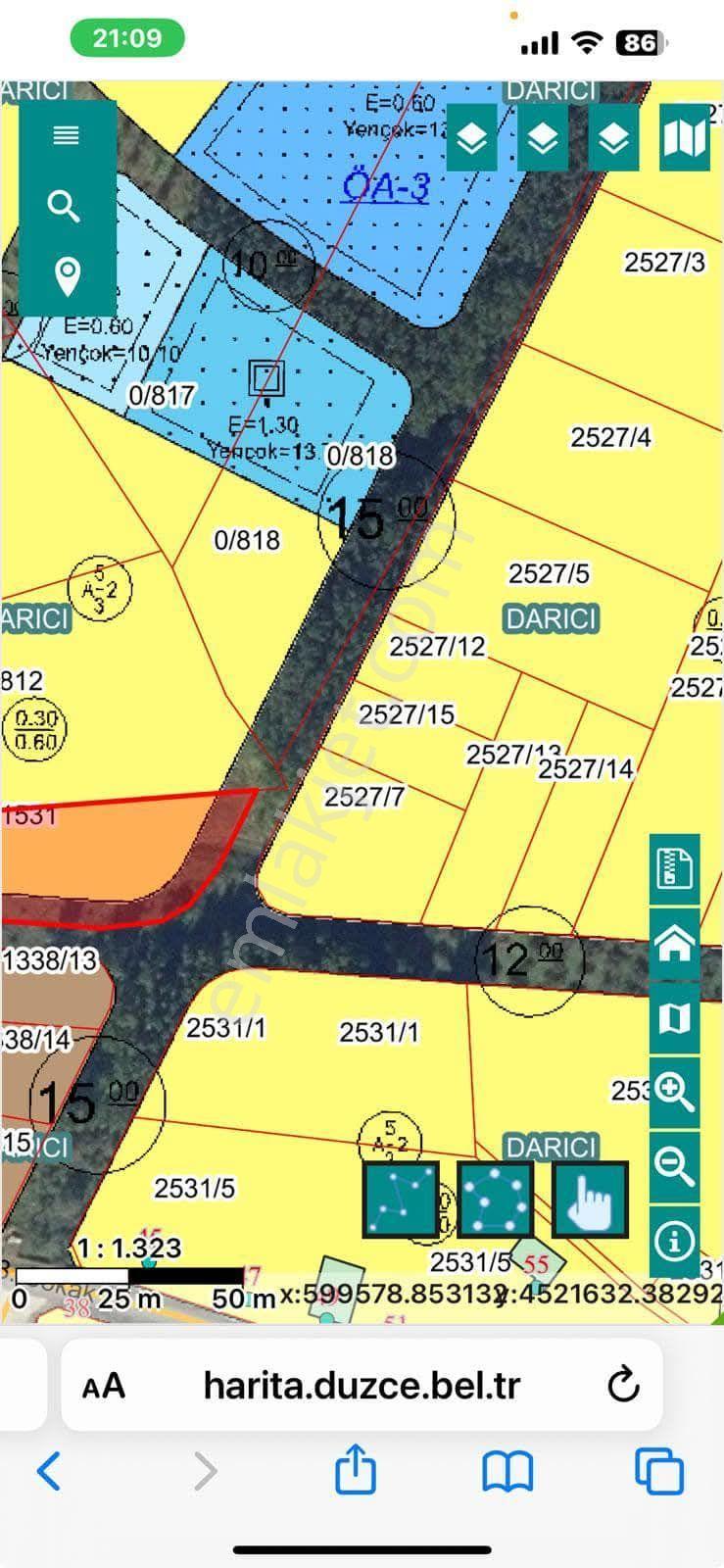 Darıcı Mah 1197m2 Arsa Satılık - Görsel 3