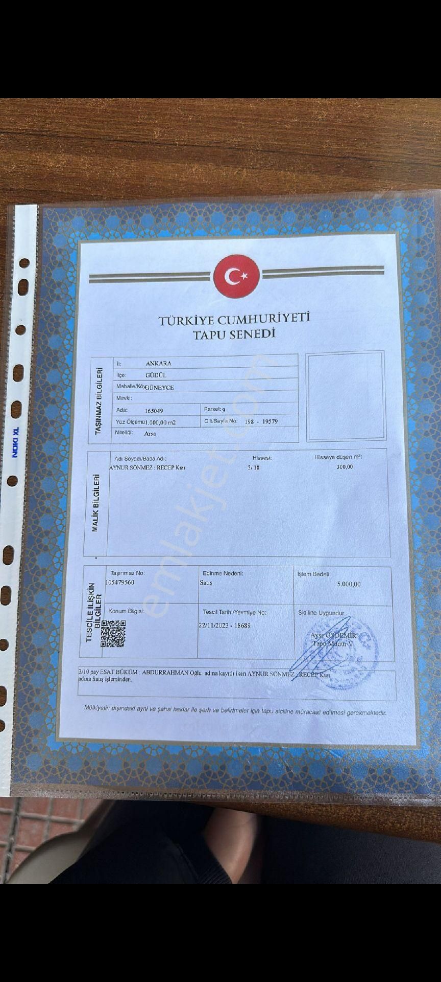 Güdül Güneyce Satılık Konut İmarlı Ev Alacağım İçin Acil Satılık 10 Gün Geçerli Fiyat