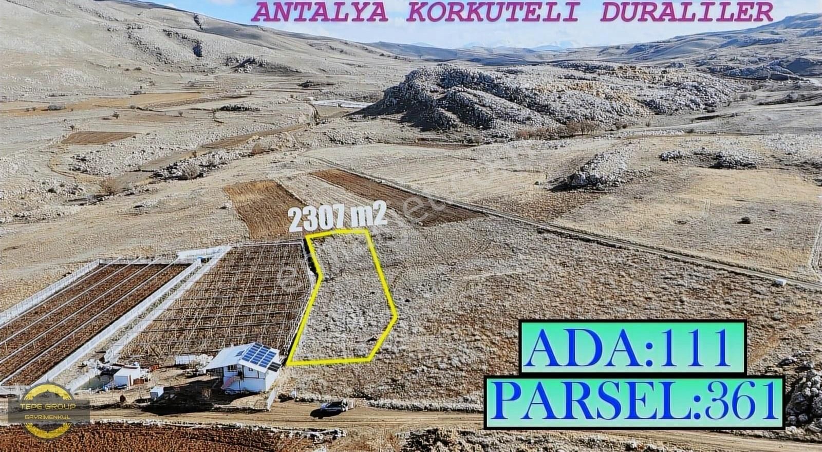 Korkuteli Duraliler Satılık Tarla Antalya Korkuteli Duralilerde 2307 M2 Satılık Tarla