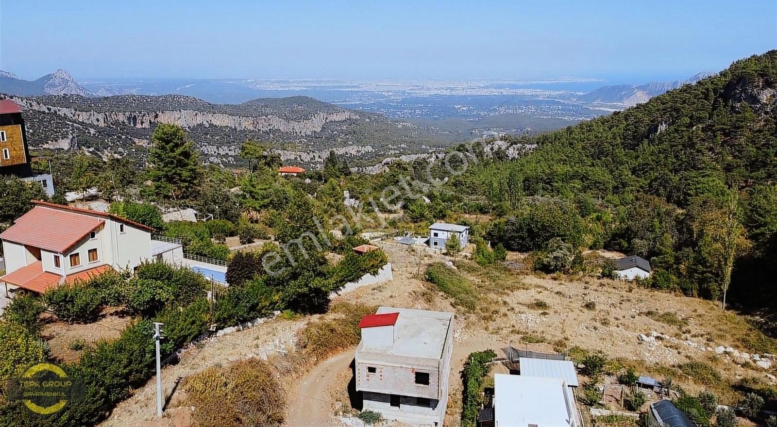 Konyaaltı Çağlarca Satılık Villa Çağlarca Mükemmel Deniz Manzaralı Satılık Arsa Ve Karkas Villa