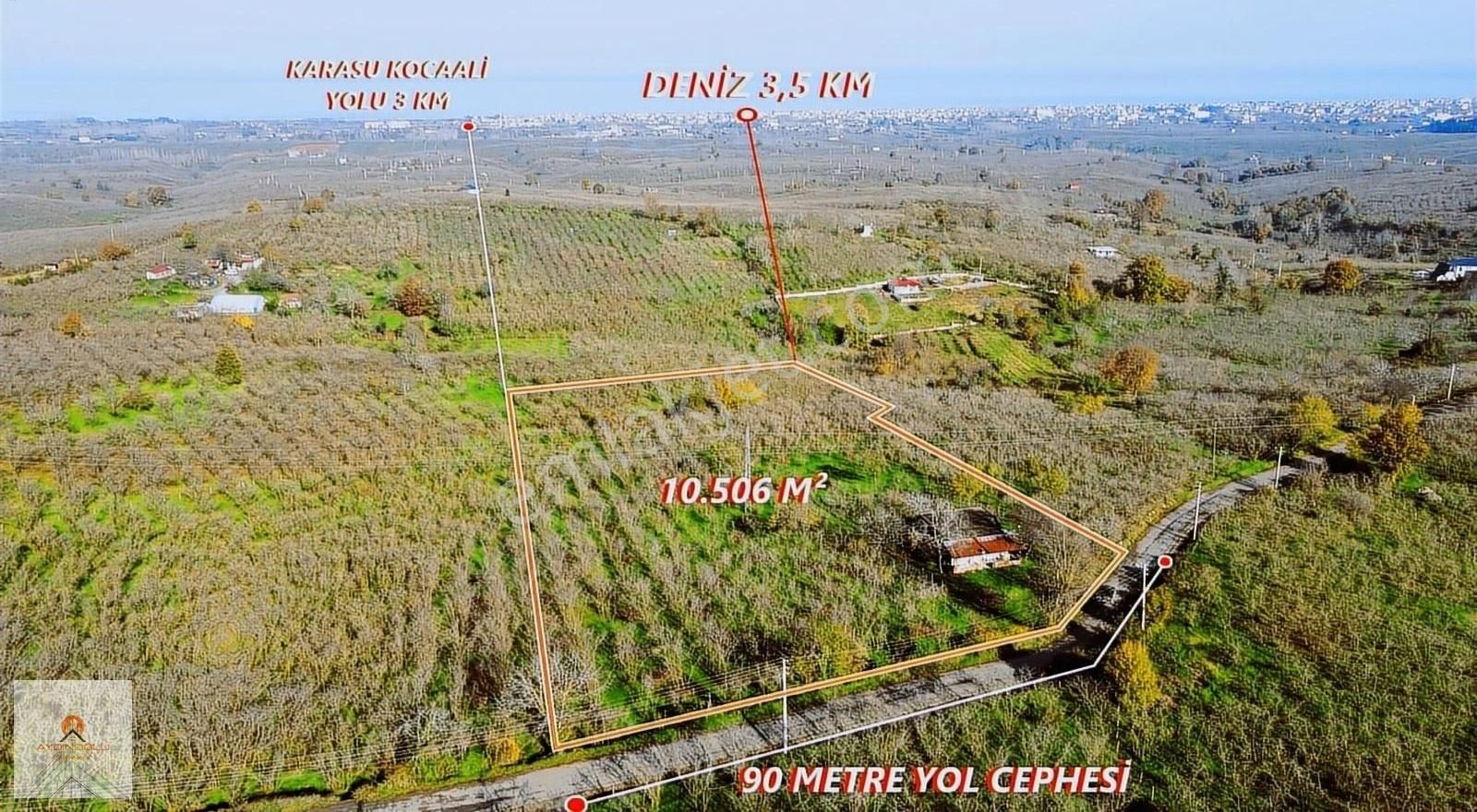 Kocaali Karşı Satılık Konut İmarlı Deniz Manzaralı 90 Mt Yol Cepheli 10.506 M² Eşsiz Konum Arsa