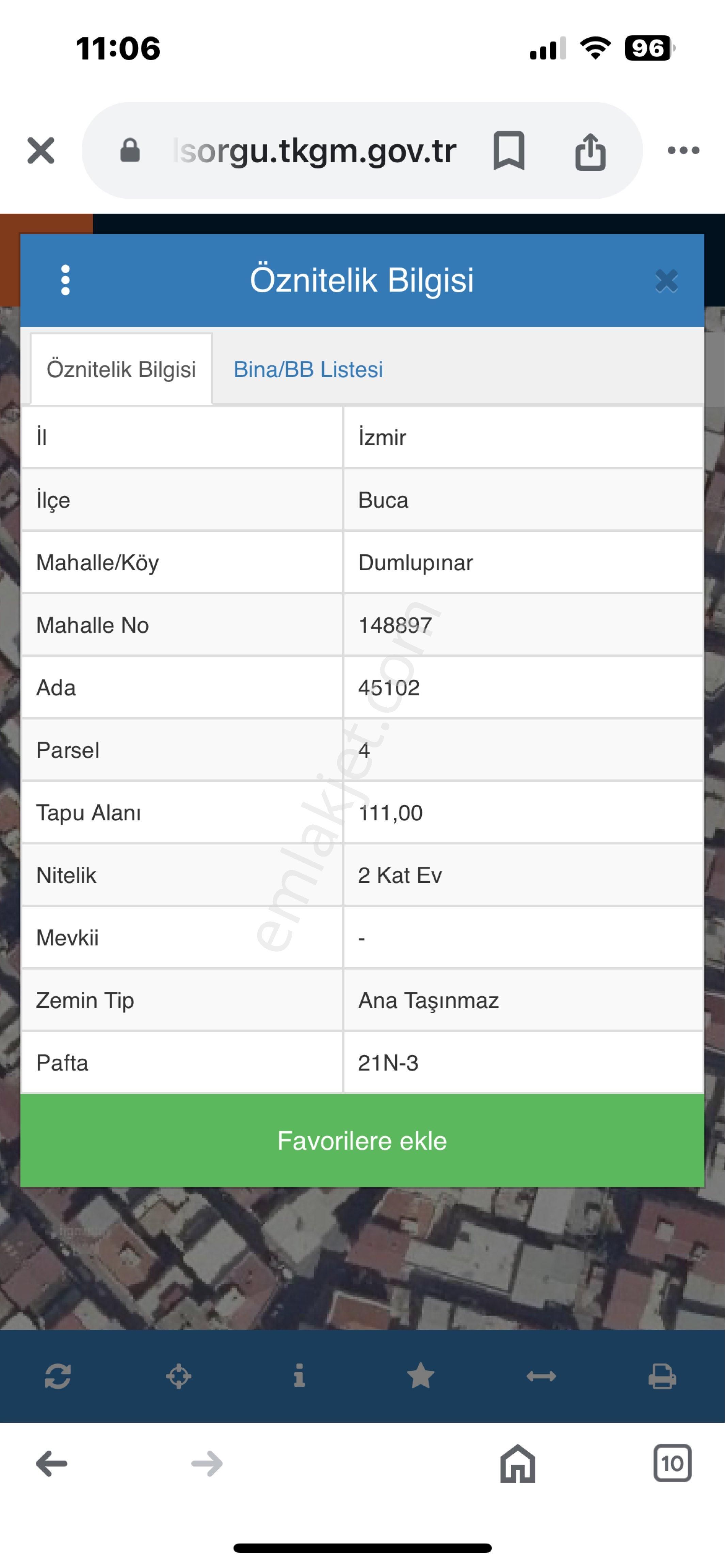 İzmir Buca Çamlıkule Mah.4 Kat İmarlı Satılık İki Katlı Ev - Görsel 8