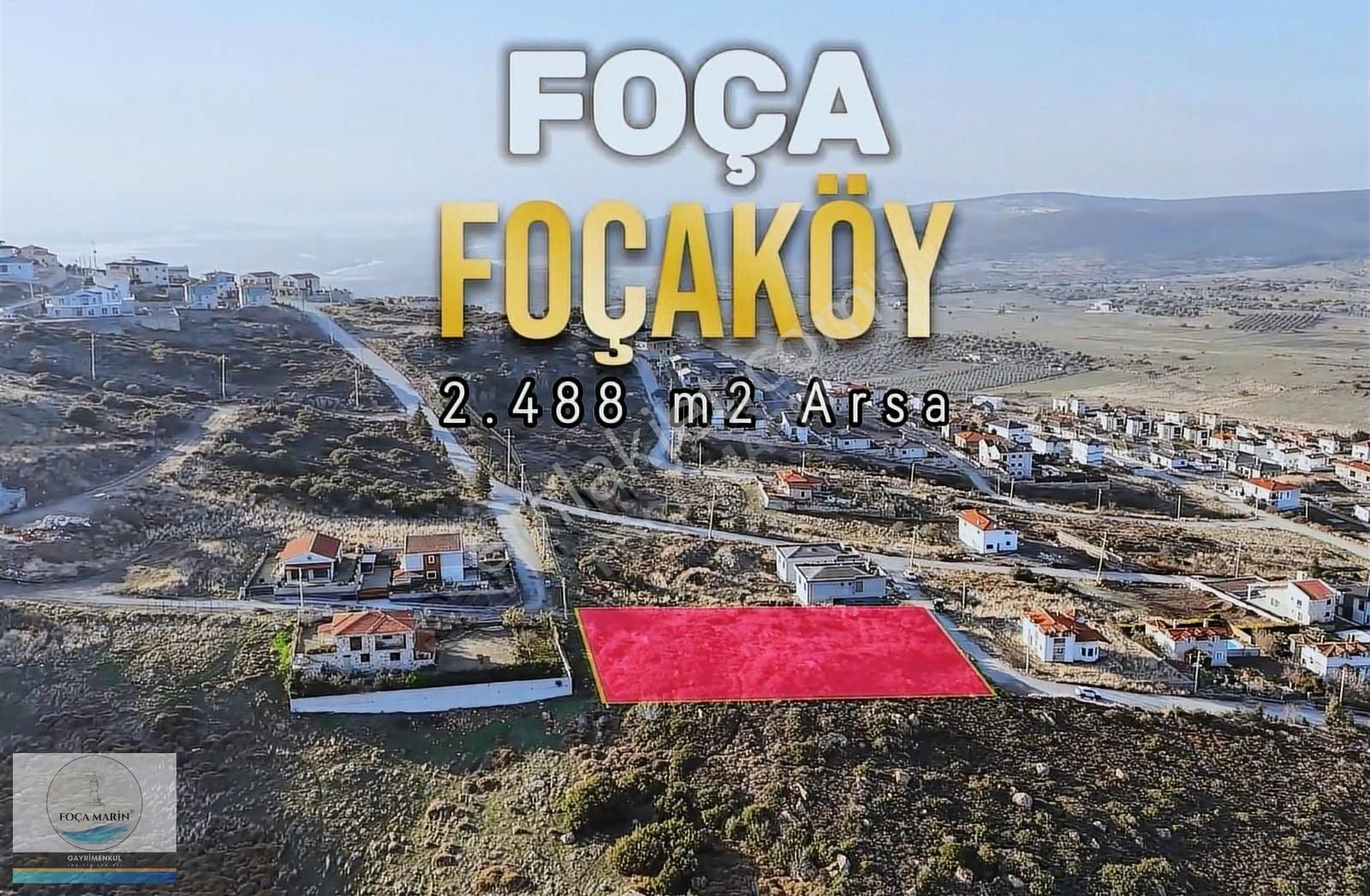 Foça Yenibağarası Satılık Ticari İmarlı Foça'da Fırsat 2.488 M2 (e:0,30 İmarlı) Sosyal Tesis Alanı