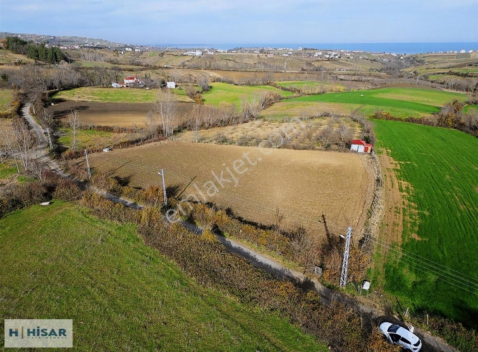 Hisar'dan Çatalçam Da Deniz Man. Yol Elktrik Ve Suyu Olan Tarla - Görsel 31