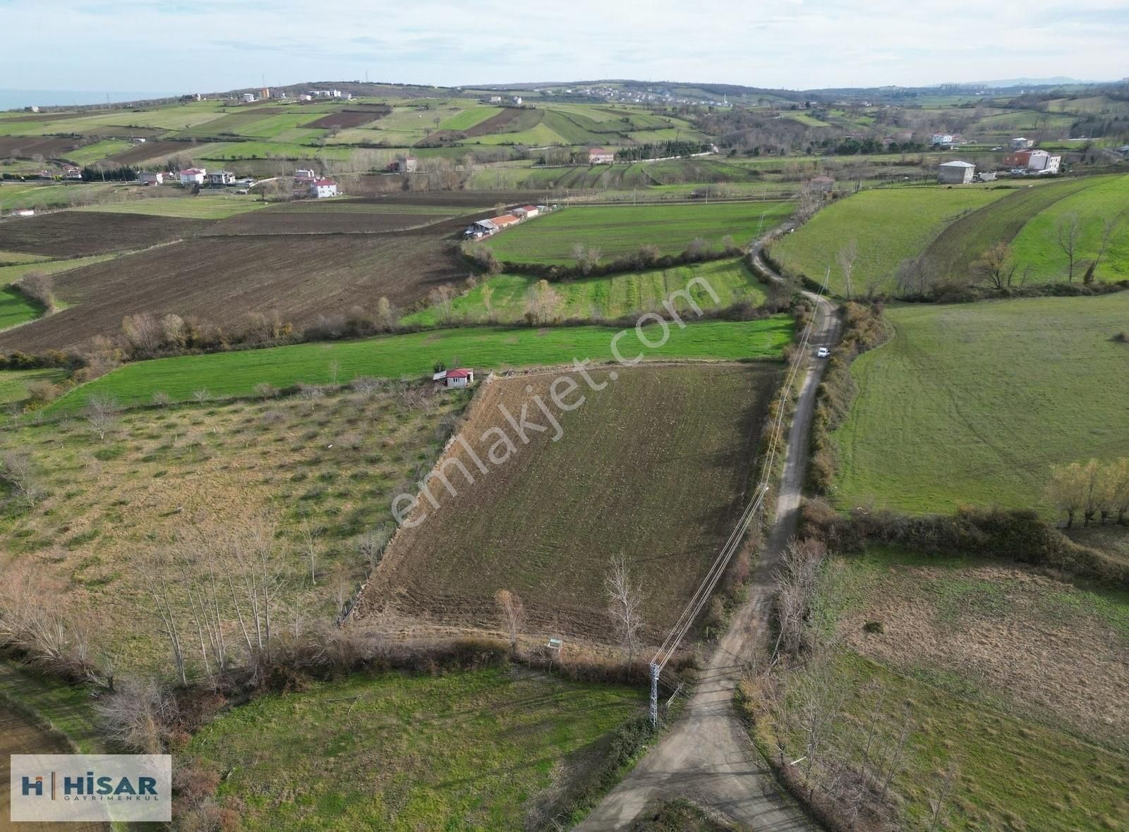 Hisar'dan Çatalçam Da Deniz Man. Yol Elktrik Ve Suyu Olan Tarla - Görsel 34