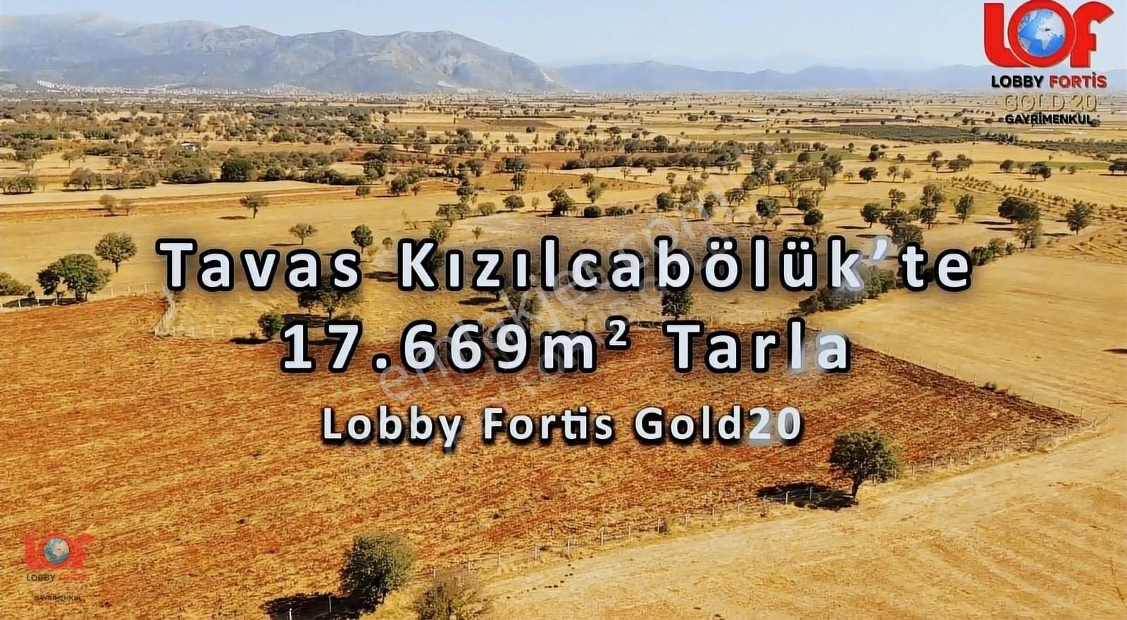 Tavas Vakıf Satılık Tarla Lobby Fortis'ten Kızılcabölükte Satılık 17669m2 Ceviz Bahçesi