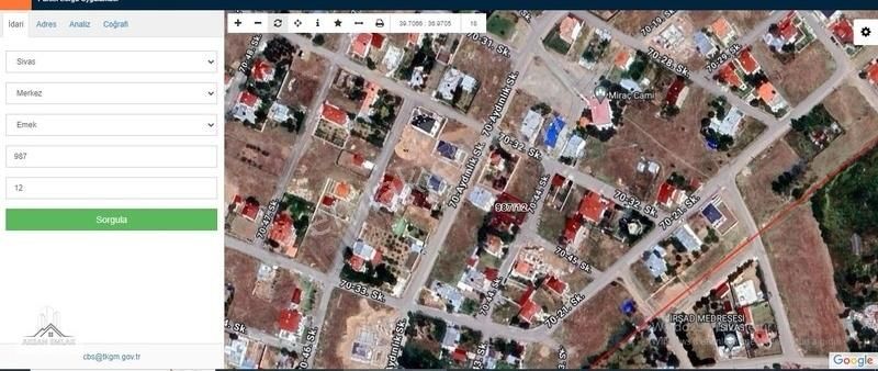 Sivas Merkez Karşıyaka Satılık Villa İmarlı Aksan Emlak'tan Karşıyaka'da 292m2 Fırsat Villa Arsası!