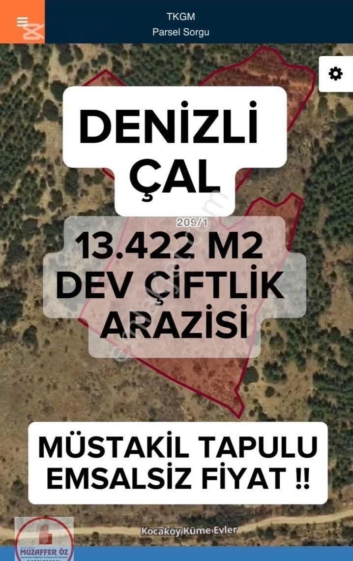 Denizli’de Bedava Fiyata 13.422 Zm2 Dev Çiftlik Arazisi