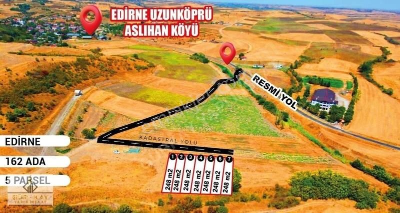 Uzunköprü Aslıhan Köyü Satılık Tarla Edirne Uzunköprü Aslıhaköyü'nde Yatırımlık Arsa