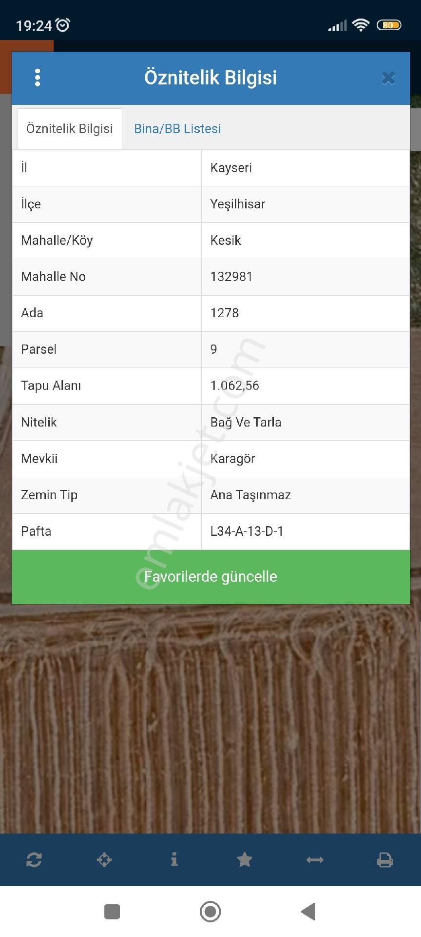 Kaçmaz Emlaktan Yeşilhisar Kesikte Satılık Arazi - Görsel 2