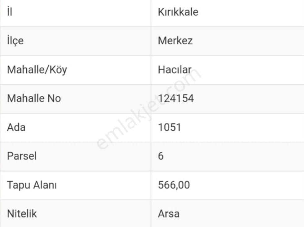 Murat Türkmen'den Kırıkkale Hacılar'da Araç_takaslı Tek_tapu Yatırıma_uygun 566m2 İmarlı Arsa - Görsel 2