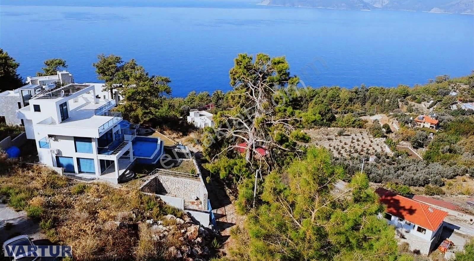 Fethiye Faralya'da 600 M2 Deniz Manzaralı İmarlı Arsa - Görsel 9