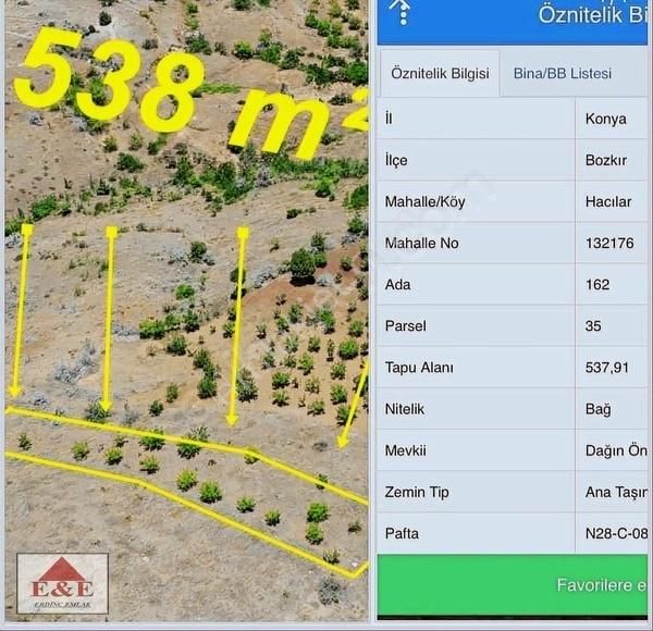 Bozkır Hacılar Satılık Bağ & Bahçe Müstakil Tapu Yatırım Fırsatları 55.000 Tlden Başlayan Fiyatlar