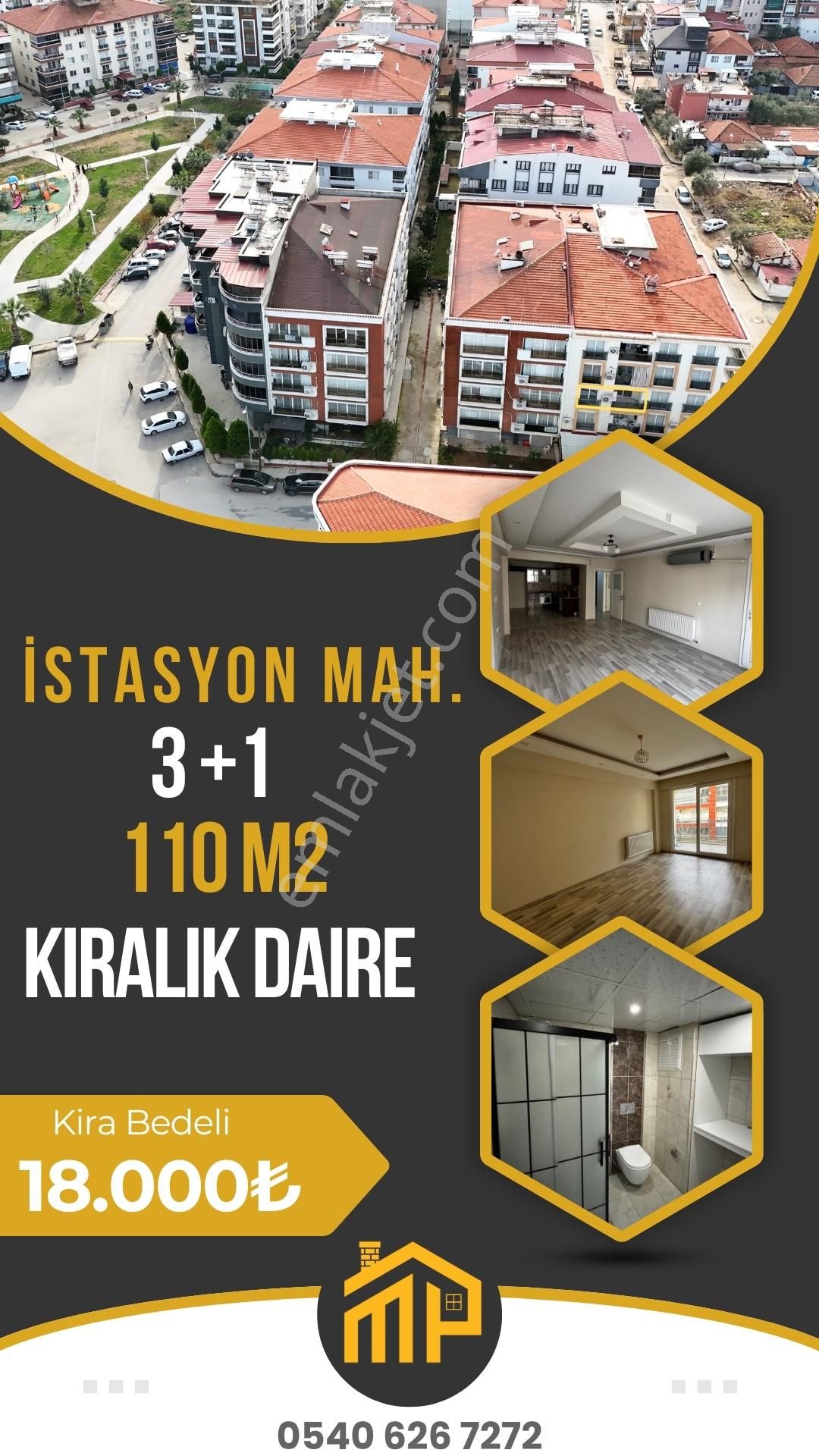 Alaşehir İstasyon Kiralık Daire Marko Paşa Gayrimenkulden İstasyon Mahalesinde Kiralık Daire