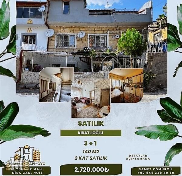 Nevşehir Merkez Kıratlıoğlu Satılık Daire Homesak Yapı Gyo'dan Satılık 140m2 2 Katlı 3+1 Daire