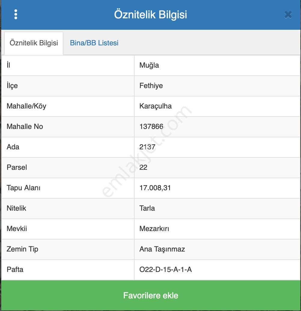 Fethiye Karaçulha Satılık Tarla Karaçulha'da 580m2 Rızai Taksimli Satılık Tarla - Yatırım Fırsatı