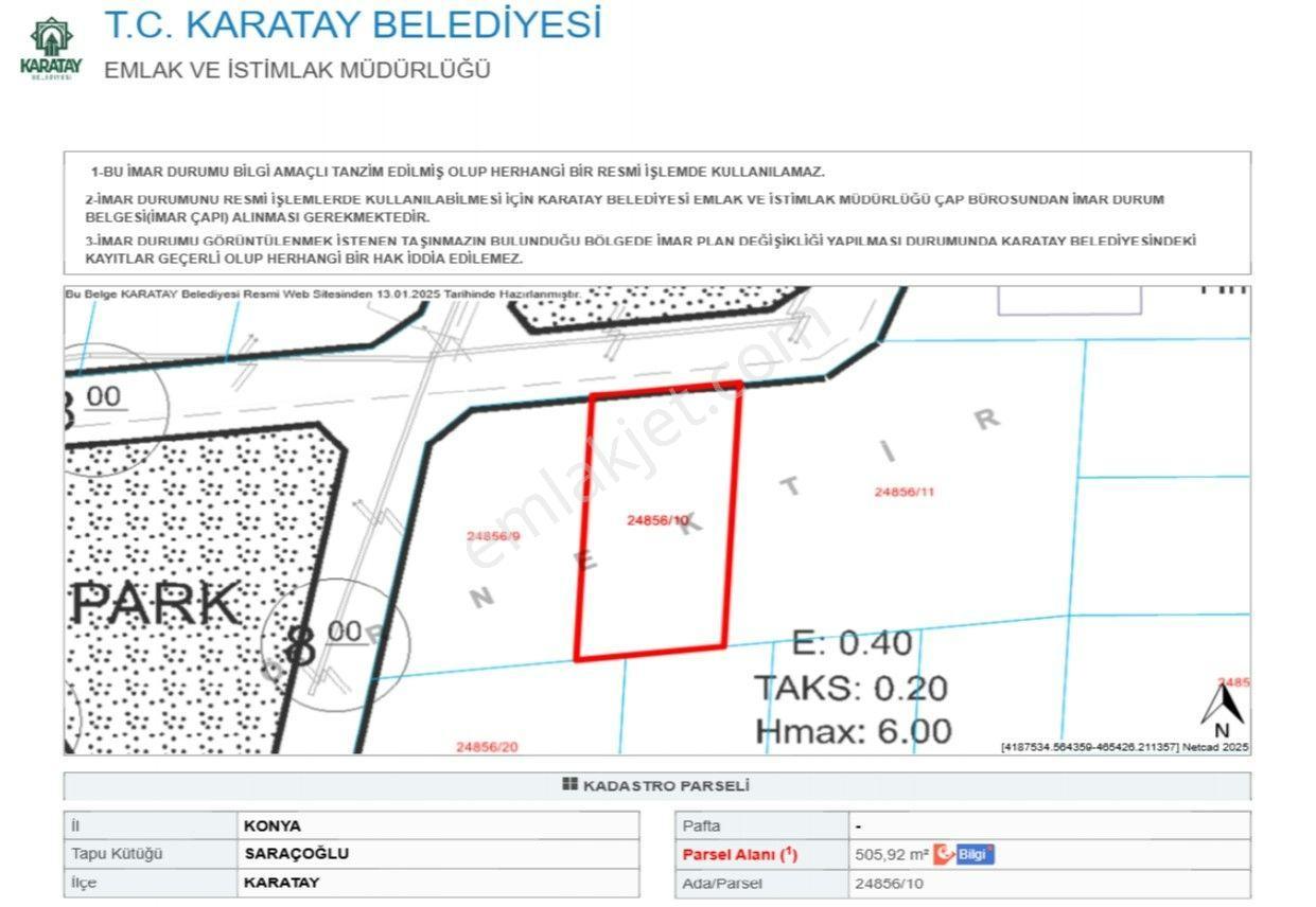 Saraçoğlu'nda 2 Kat İmarlı Yan Yana 2 Adet Arsa - Görsel 5