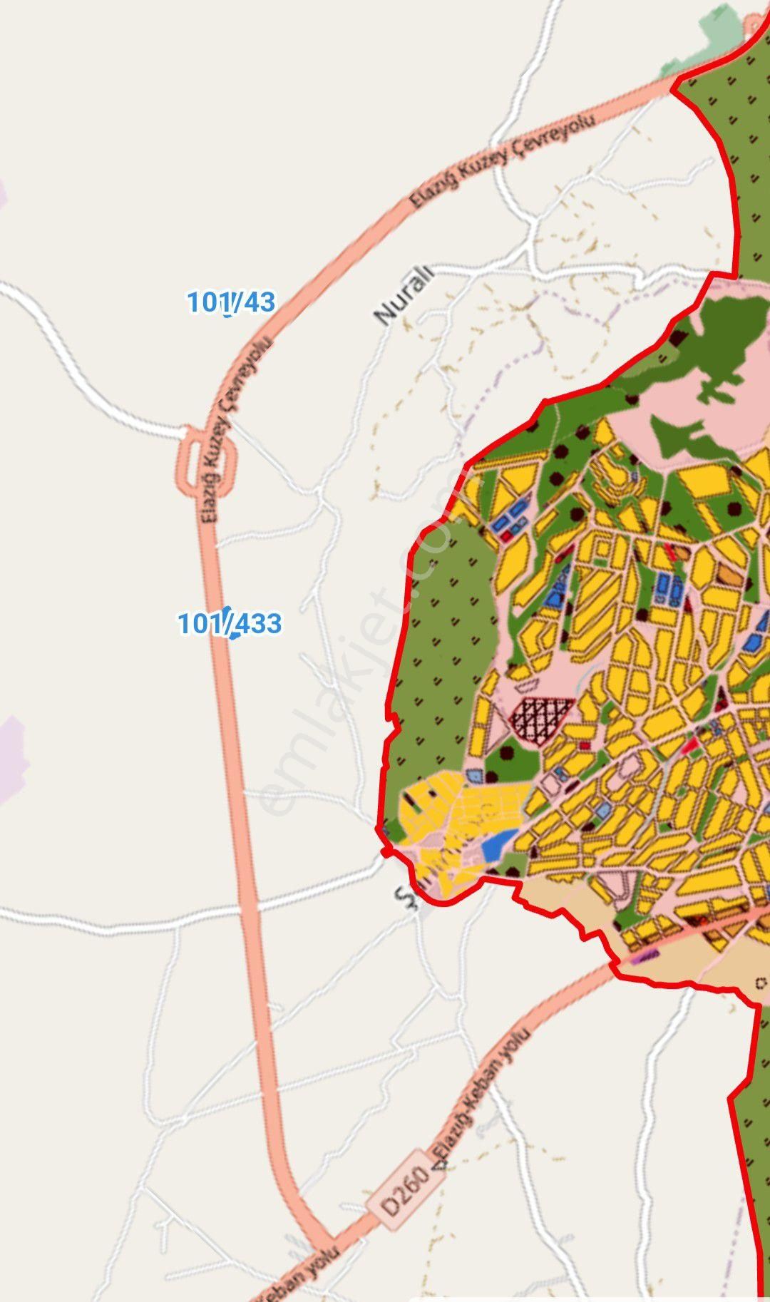 Elazığ Merkez Nuralı Köyü Satılık Tarla Sümer Emlaktan Nuralı / Çamyatagında Satlık Tarlalar