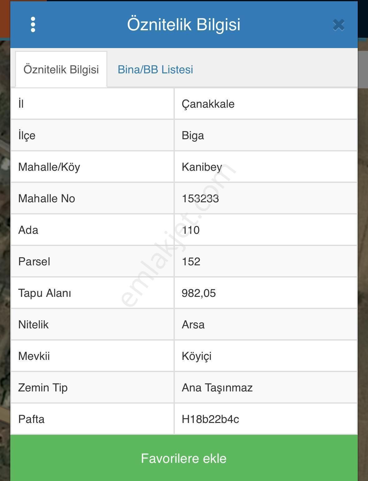 Biga Kanibey’de Köy İçi 982m2 Satılık Arsa - Görsel 10