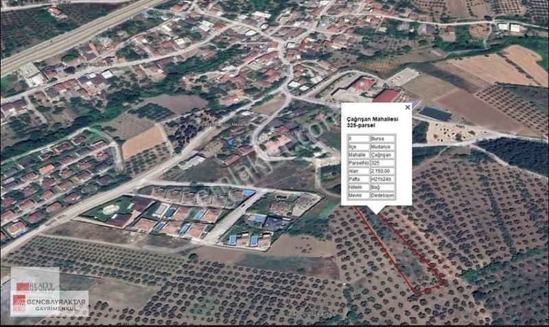 Mudanya Çağrışan Satılık Villa İmarlı Çağrışan'da 2150m2 Terkleri Yapılmış Tek Tapu Fırsat Arsa