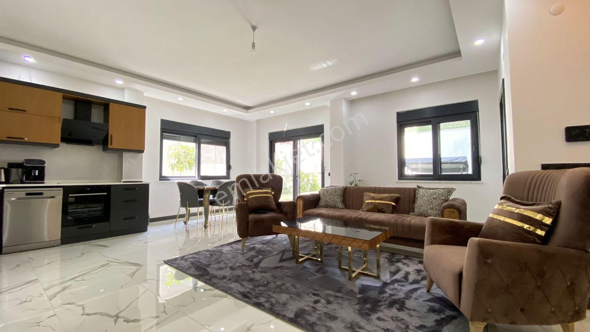 Alanya Oba Satılık Residence Satılık Bahçe Dublex 3+1 Eşyalı