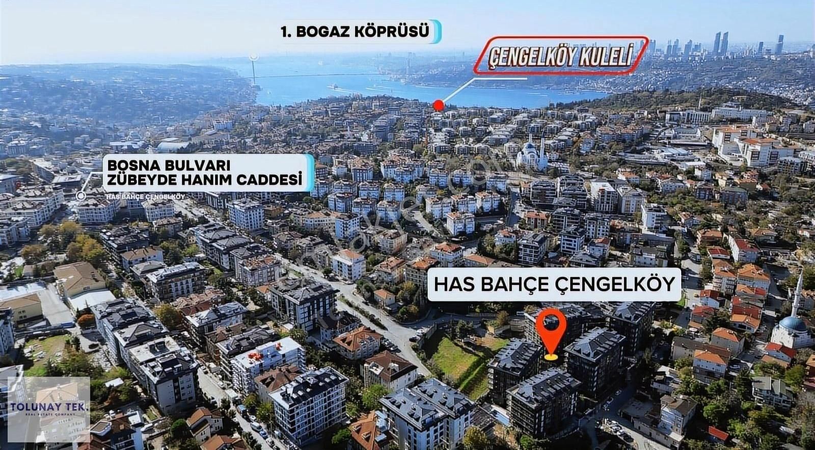 Üsküdar Çengelköy Satılık Daire Has Bahçe Evleri Sıfır 3+1/120 M2 Ara Kat Çift Balkonlu Kilerli.