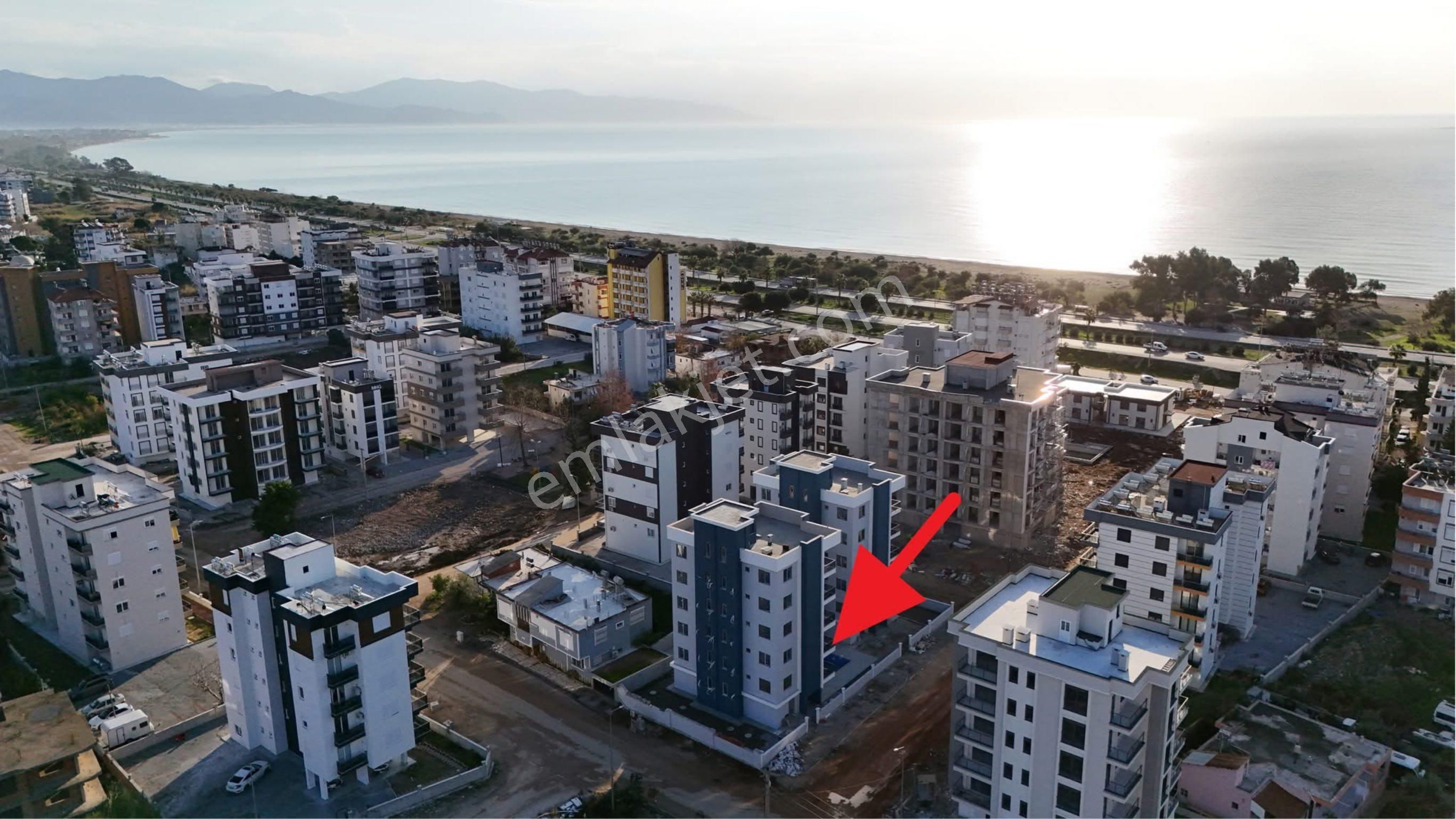 Finike Kum Satılık Daire Vita Blue Projesinden Havuzlu Site İçi 1+1 Sıfır Daire