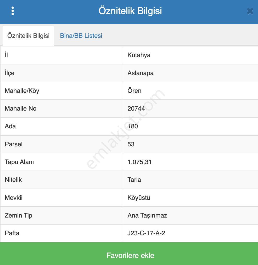 Kütahya Aslanapa 1.075 M2 Yola Cephe Yerleşime Yakın Düz Arazi ! - Görsel 9