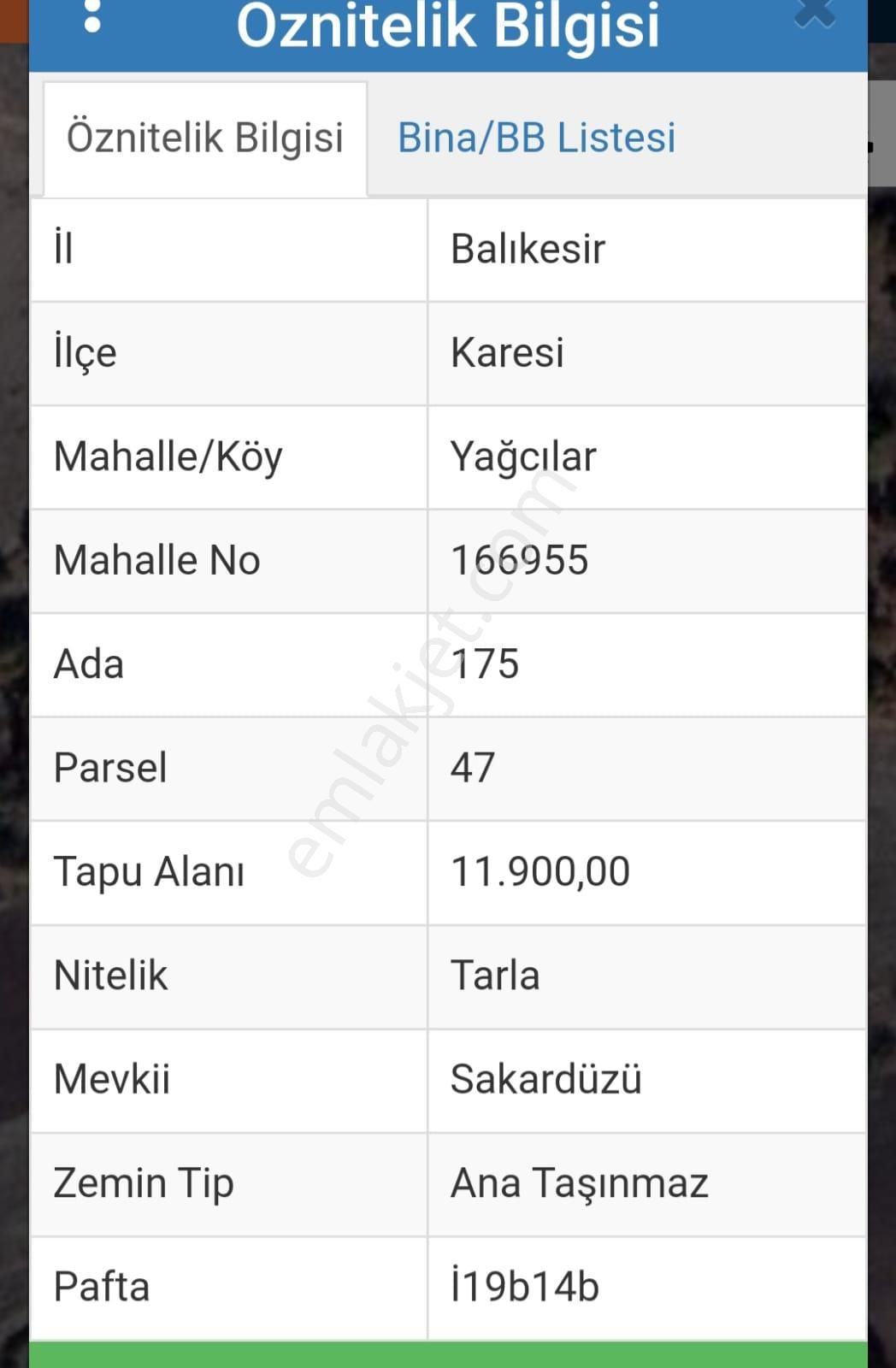 Karesi Yağcılar Satılık Tarla C.21 Loca Karesi Yağcılarlar Mah.satılık 18100m2 3 Adet Tarla