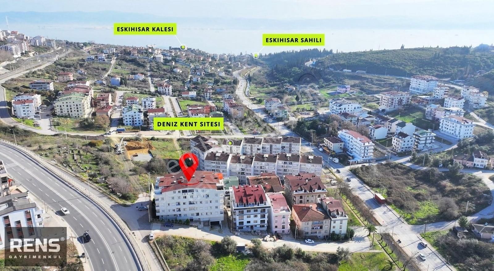 Gebze İstasyon Kiralık Daire Rens Gayrimenkulden Eskihisarda Deniz Manzaralı 2+1 Kiralk Daire