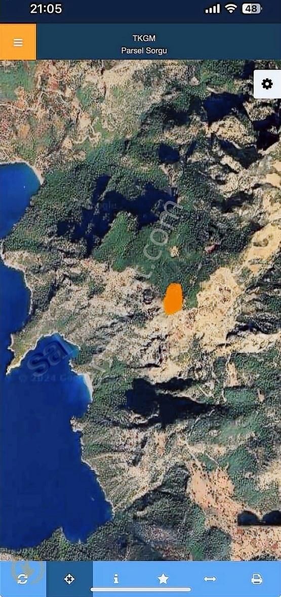 Fethiye Karaağaç Satılık Özel Kullanım Karaaağaç Alınca'da 2100 Mt Kare Deniz Manzaralı Yerimiz Satı