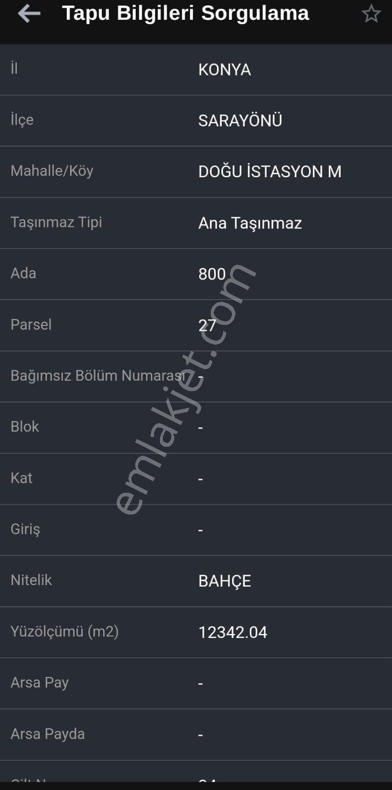 Selçuklu Emlak İnşaattan Sarayönü Doğu İstasyon Mah. Satılık 12340m2 Bahce Ve Ev - Görsel 21